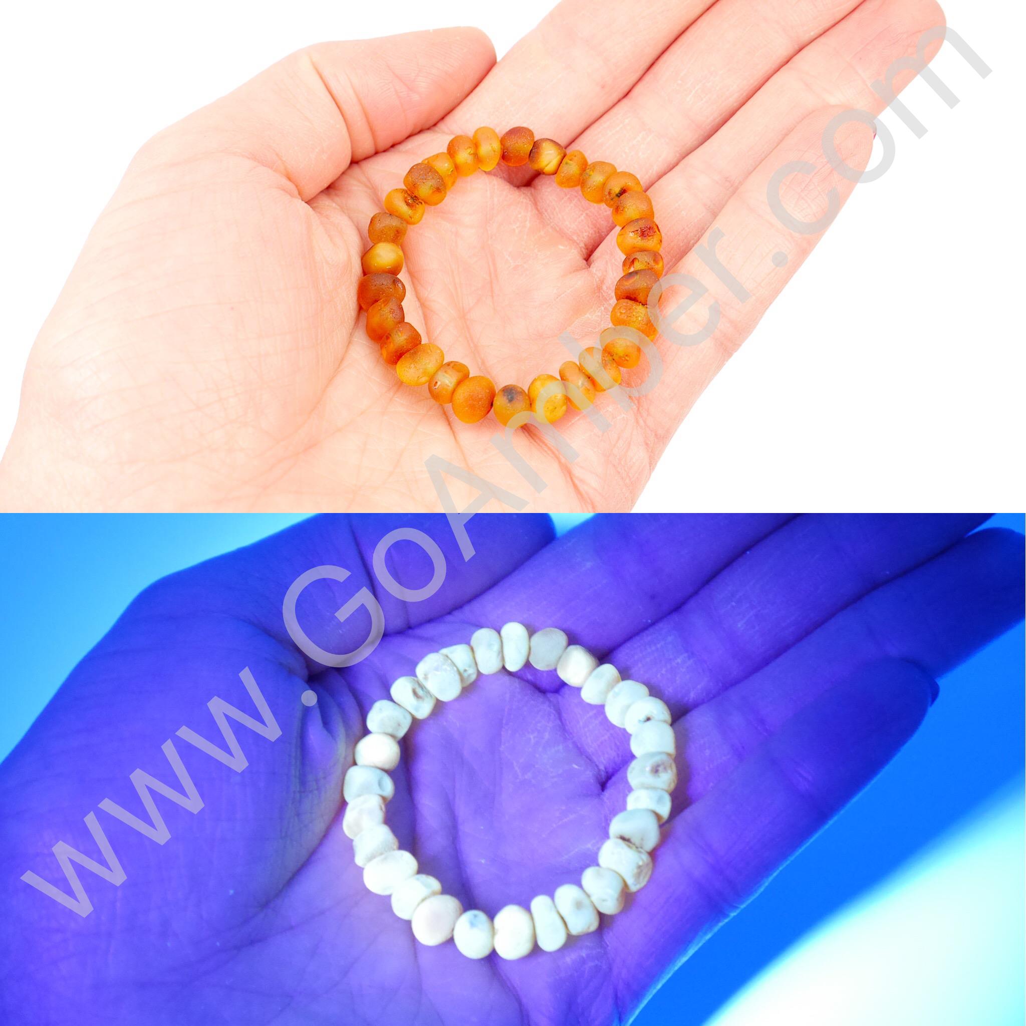 Amber Teething Anklet Stretch
